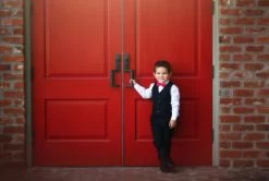 BOYS SAVILLE ROW BLACK TUXEDO 3PC. SET -Trish Scully 1 4