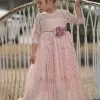 BELLA RAFAELA GOWN & BELT SET PINK 1 BELLA RAFAELA GOWN & BELT SET PINK -Trish Scully 120