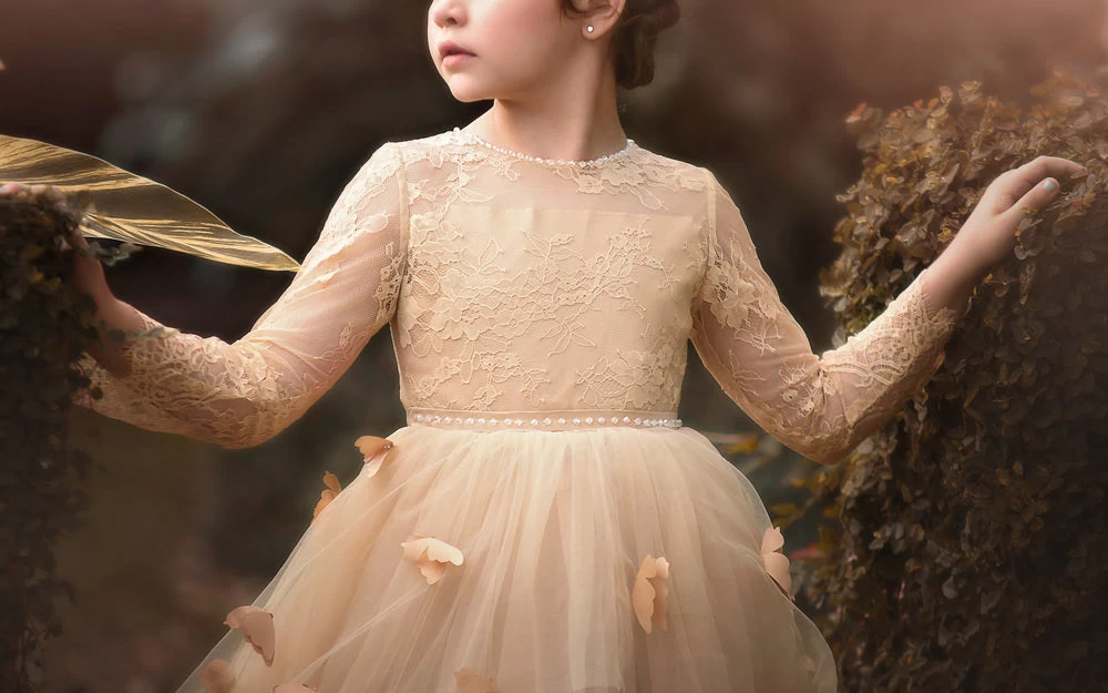 MARIPOSA GOWN CHAMPAGNE 5 MARIPOSA GOWN CHAMPAGNE - Image 3