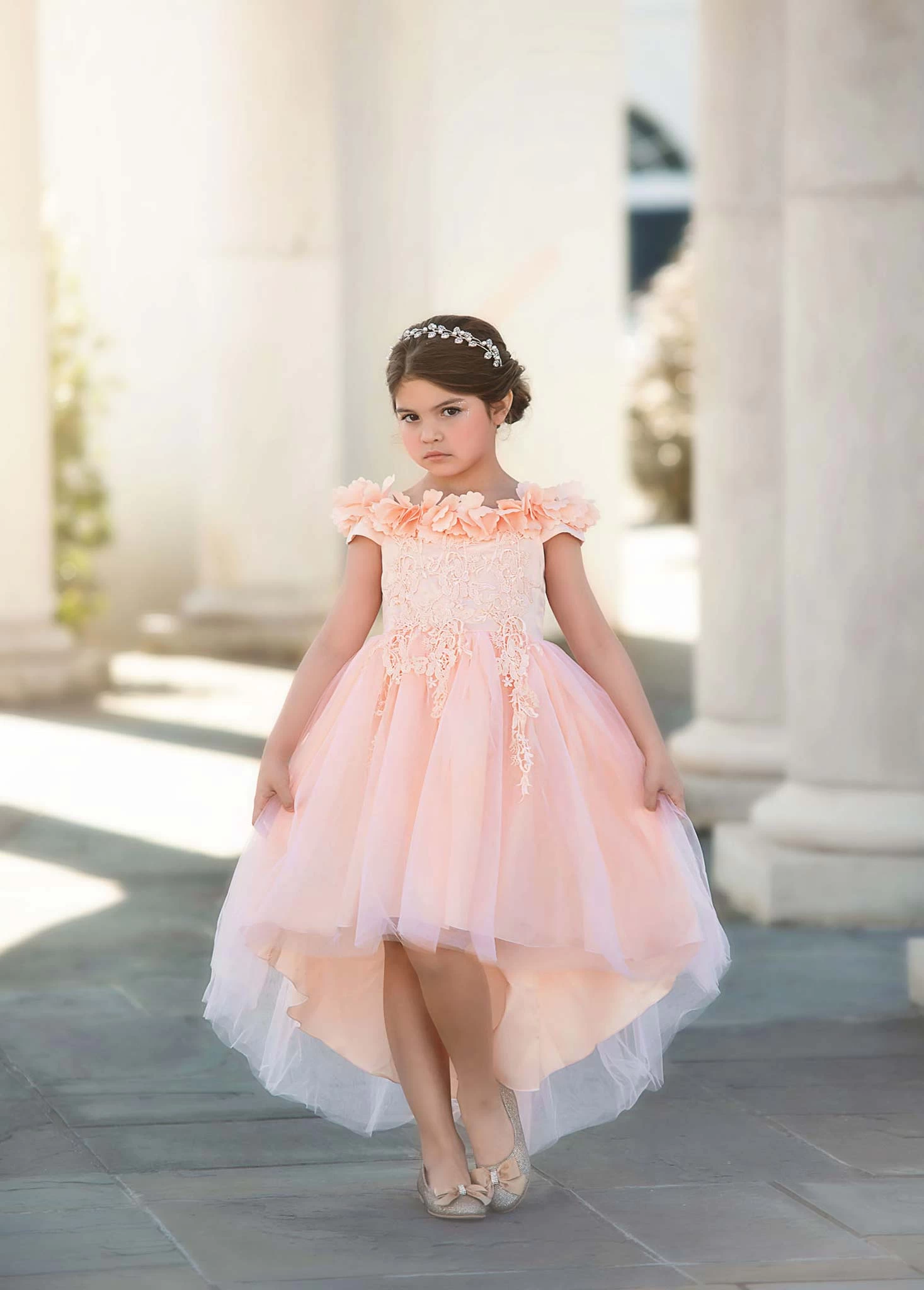 BELLE GOWN PEACHY PINK 3 BELLE GOWN PEACHY PINK