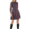 TRACY EMBROIDERED COLLAR TARTAN DRESS -Trish Scully 139 1 e212f147 92c6 43f1 a01e 38ad6c87e785