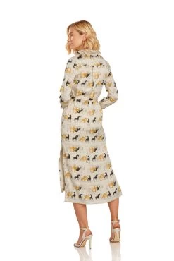 LEA BUTTON DOWN MAXI DRESS EQUESTRIAN PRINT -Trish Scully 14 3 db2e64f0 2958 46e8 a351 dc14db5d2d91
