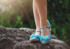 MAGICAL BUTTERFLY SHOE BLUE -Trish Scully 159 1