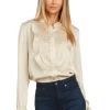 MAYA TUXEDO PLEATED BLOUSE CHAMPAGNE -Trish Scully 17 1