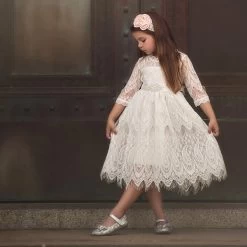 BELLA RAFAELA DRESS & BELT SET- ANTIQUE WHITE -Trish Scully 1 16df2566 edda 4907 b2de 971cc62c1dd5