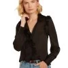 CASSANDRA BLOUSE BLACK 2 CASSANDRA BLOUSE BLACK -Trish Scully 207