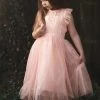 CLARISSA DRESS PEACHY PINK 1 CLARISSA DRESS PEACHY PINK -Trish Scully 229