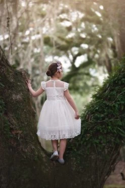 OLIVIA DRESS ANTIQUE WHITE -Trish Scully 237 3