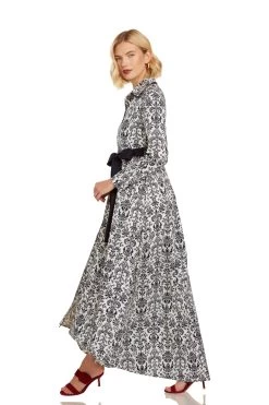 CONSTANCE MAXI DRESS NAVY DAMASK 24 CONSTANCE MAXI DRESS NAVY DAMASK -Trish Scully 26 1386 WEB