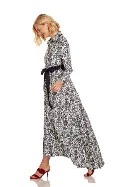 CONSTANCE MAXI DRESS NAVY DAMASK 25 CONSTANCE MAXI DRESS NAVY DAMASK -Trish Scully 26 1388 WEB