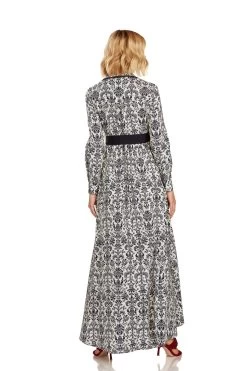 CONSTANCE MAXI DRESS NAVY DAMASK 27 CONSTANCE MAXI DRESS NAVY DAMASK -Trish Scully 26 1404 WEB