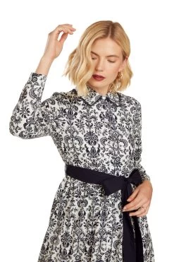 CONSTANCE MAXI DRESS NAVY DAMASK 21 CONSTANCE MAXI DRESS NAVY DAMASK -Trish Scully 26 1417 WEB