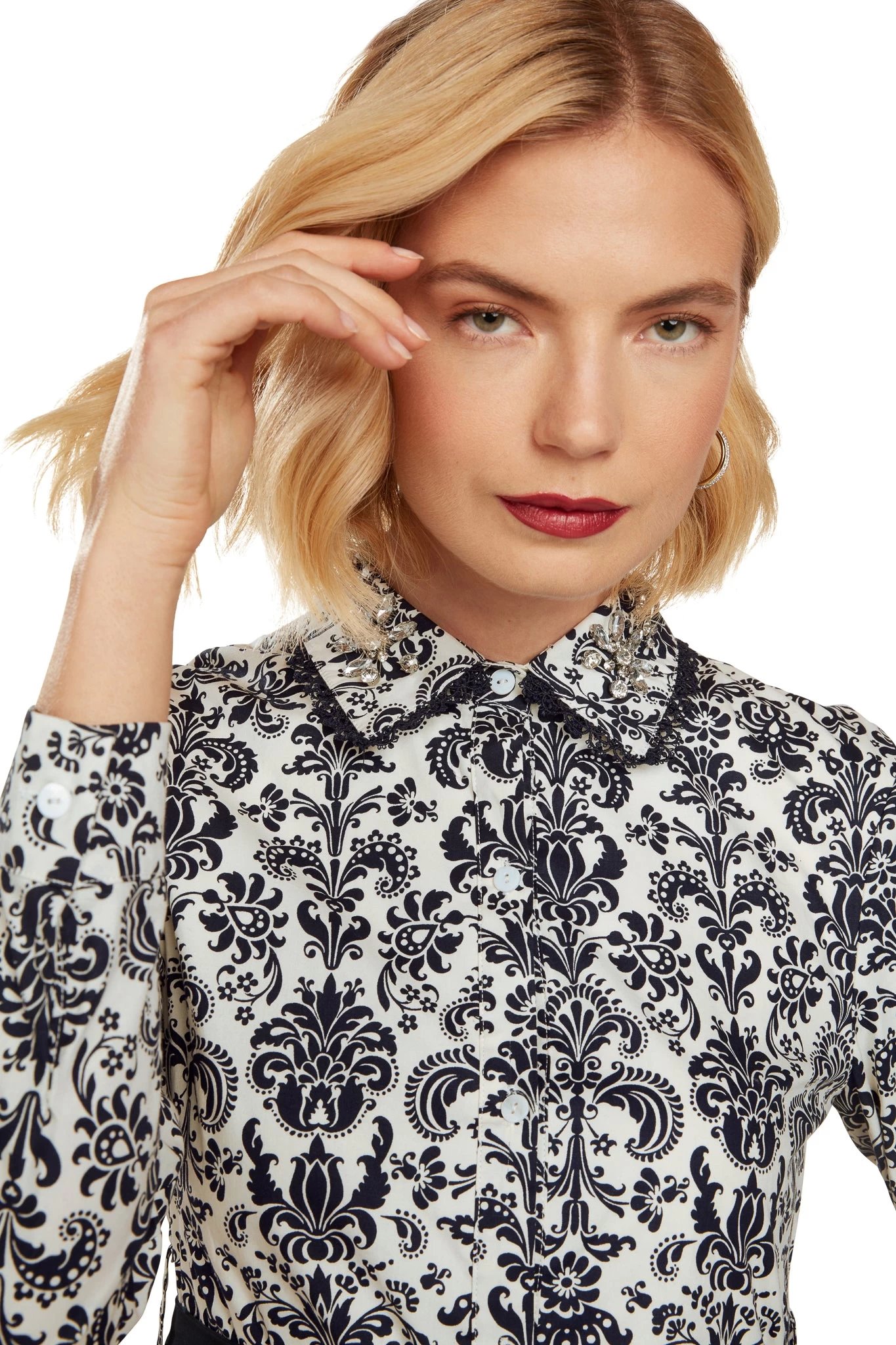 CONSTANCE MAXI DRESS NAVY DAMASK 16 CONSTANCE MAXI DRESS NAVY DAMASK - Image 14