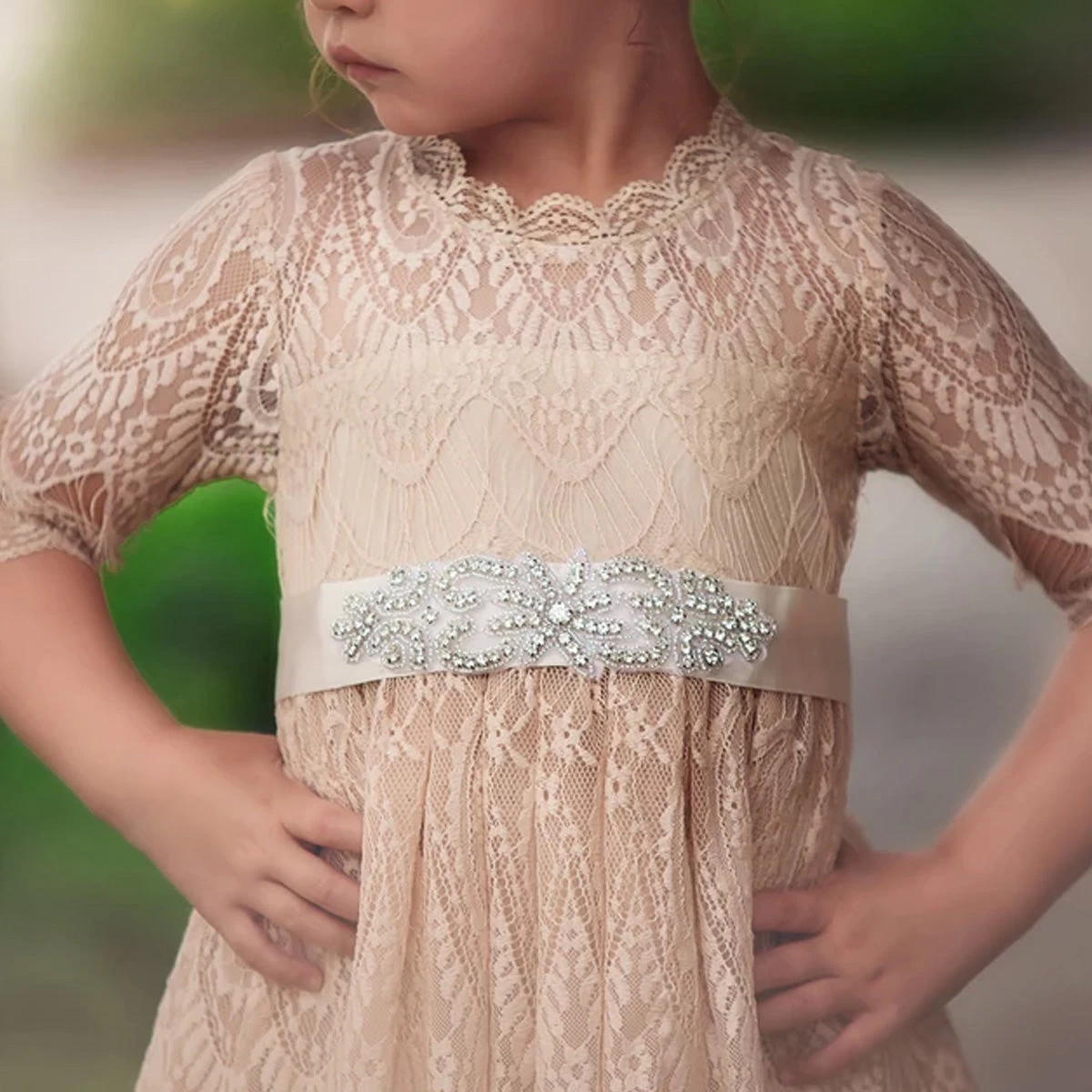 BELLA RAFAELA DRESS & BELT SET-BUTTERSCOTCH 6 BELLA RAFAELA DRESS & BELT SET-BUTTERSCOTCH - Image 4