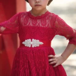 BELLA RAFAELA GOWN & BELT CRIMSON -Trish Scully 2 314b541e 8f8f 4863 b16f e79815313a18