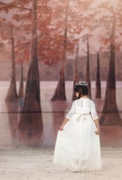 SPLENDOR GOWN & BELT SET IVORY -Trish Scully 3 3