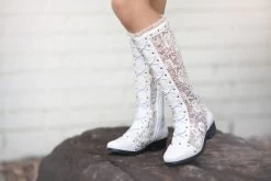 GRAMERCY BOOT WHITE 14 GRAMERCY BOOT WHITE -Trish Scully 306 4