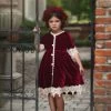 ROSALINA DRESS BURGUNDY VELVET 2 ROSALINA DRESS BURGUNDY VELVET -Trish Scully 339 1