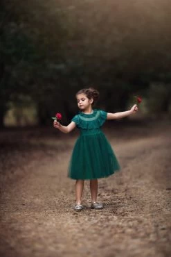 GIOVANNA DRESS EMERALD -Trish Scully 351 1