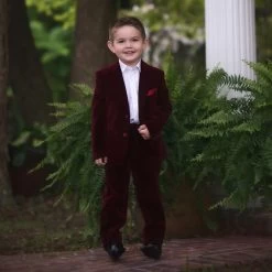 BOYS BARCLAY SUIT BURGUNDY VELVET 3PC SET 11 BOYS BARCLAY SUIT BURGUNDY VELVET 3PC SET -Trish Scully 3 45ea7b80 1c8b 43f7 9218 38132dd1db68