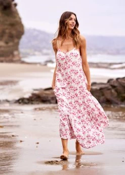 ALEXA MAXI DRESS PINK FLORAL -Trish Scully 40 03026e74 451f 4c18 9a7d 00f1d0fe0f75