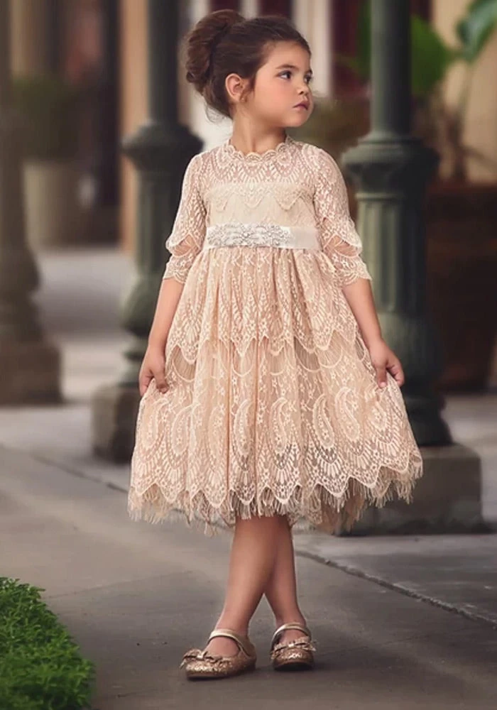 BELLA RAFAELA DRESS & BELT SET-BUTTERSCOTCH 4 BELLA RAFAELA DRESS & BELT SET-BUTTERSCOTCH - Image 2