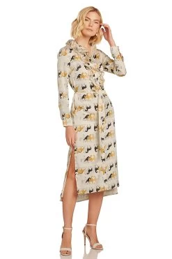 LEA BUTTON DOWN MAXI DRESS EQUESTRIAN PRINT -Trish Scully 472 c112c862 0374 4c80 949e 26248fc8fc22