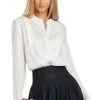 MAYA TUXEDO BLOUSE WINTER WHITE 1 MAYA TUXEDO BLOUSE WINTER WHITE -Trish Scully 536