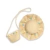 POM-POM HAT & PURSE SET IVORY -Trish Scully 631