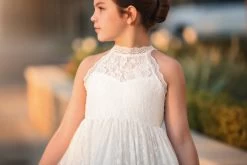 DOMINIQUE MAXI DRESS WHITE 9 DOMINIQUE MAXI DRESS WHITE -Trish Scully DOMINIQUEWHTDETAIL