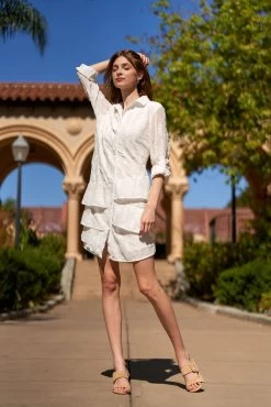 LAURETTE DRESS WHITE 18 LAURETTE DRESS WHITE -Trish Scully DSC07892