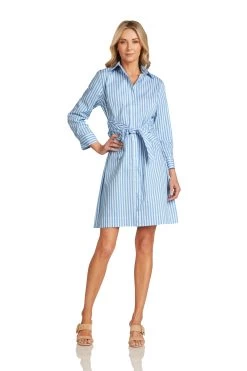 DAPHNE DRESS 10 DAPHNE DRESS -Trish Scully DaphneStripedShirtDress 1213 WEB