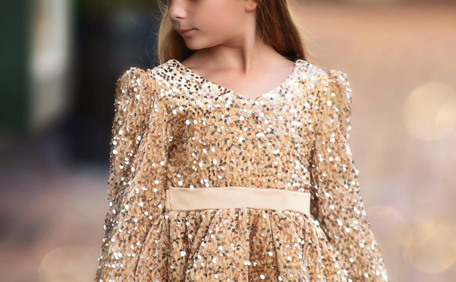 EMMA SEQUIN DRESS GOLD 4 EMMA SEQUIN DRESS GOLD - Image 2