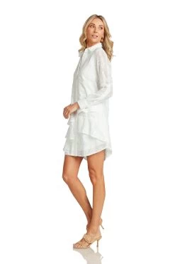 LAURETTE DRESS WHITE 15 LAURETTE DRESS WHITE -Trish Scully LauretteDressWhite 1086 WEB
