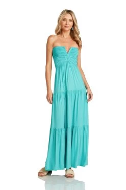 LUCILLE MAXI DRESS TURQUOISE