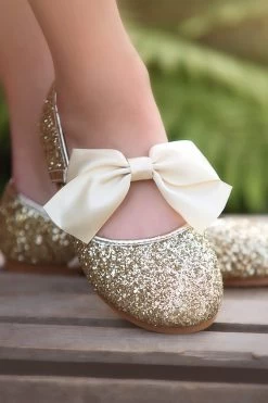 HADLEE SEQUIN SHOE GOLD