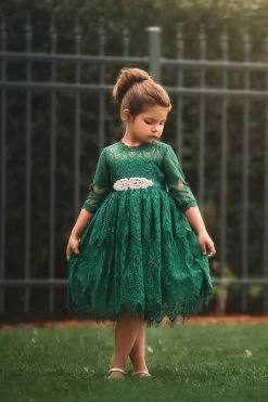 BELLA RAFAELA DRESS & BELT SET-EMERALD -Trish Scully Myproject 1
