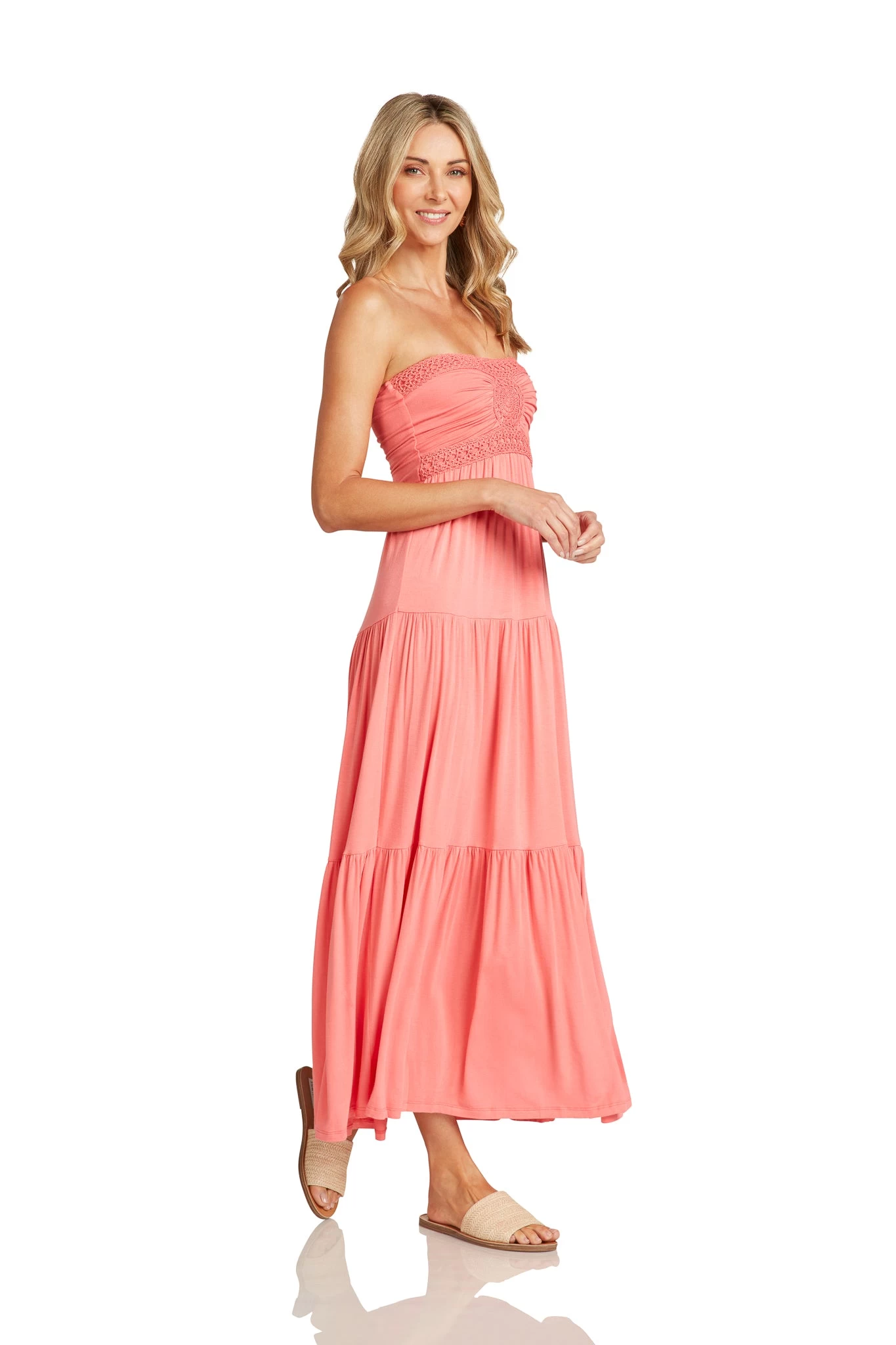 PIPPA MAXI DRESS CORAL 4 PIPPA MAXI DRESS CORAL - Image 2