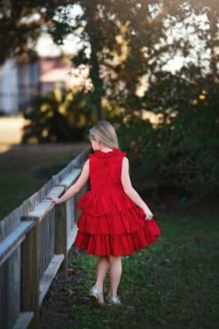 JOELLE DRESS CRIMSON -Trish Scully TSC11fb 5 copy4
