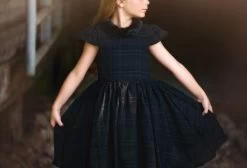 EVANGELINE DRESS BLACK 18 EVANGELINE DRESS BLACK -Trish Scully TSC15fbcopy