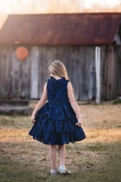 JOELLE DRESS NAVY 17 JOELLE DRESS NAVY -Trish Scully TSC16fb 4