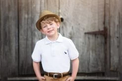 KINGSLEY POLO WHITE -Trish Scully TSC1fb