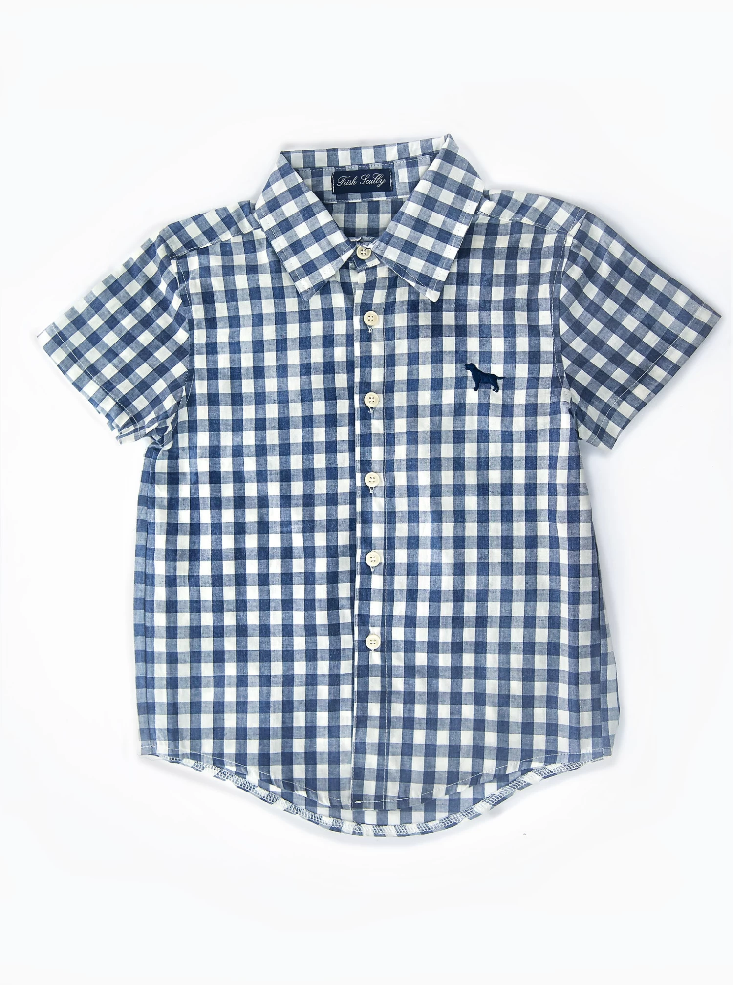 ALLISTER BUTTON DOWN NAVY GINGHAM 5 ALLISTER BUTTON DOWN NAVY GINGHAM - Image 3