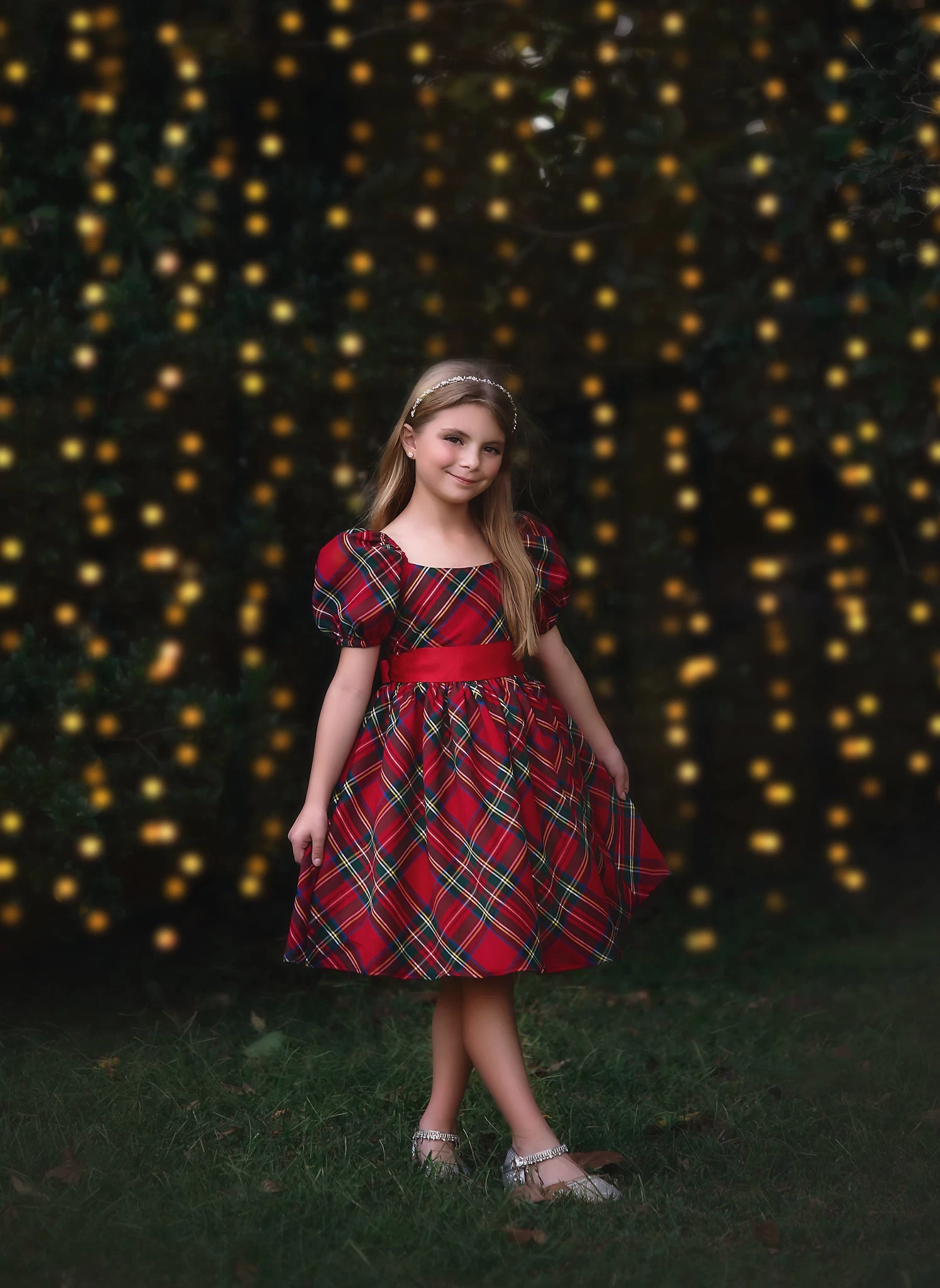 ARIELLE DRESS STEWART TARTAN 4 ARIELLE DRESS STEWART TARTAN - Image 2
