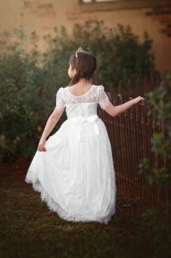 AINSLEY DRESS & BELT SET WHITE -Trish Scully TSC9fb 10