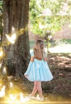 FLASH SALE PRINCESS ADELINE MINI DRESS & GLOVES SET BLUE -Trish Scully adelinebluemini3