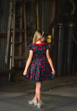 EVANGELINE DRESS NAVY ROSE FLORAL 11 EVANGELINE DRESS NAVY ROSE FLORAL -Trish Scully evangeline3