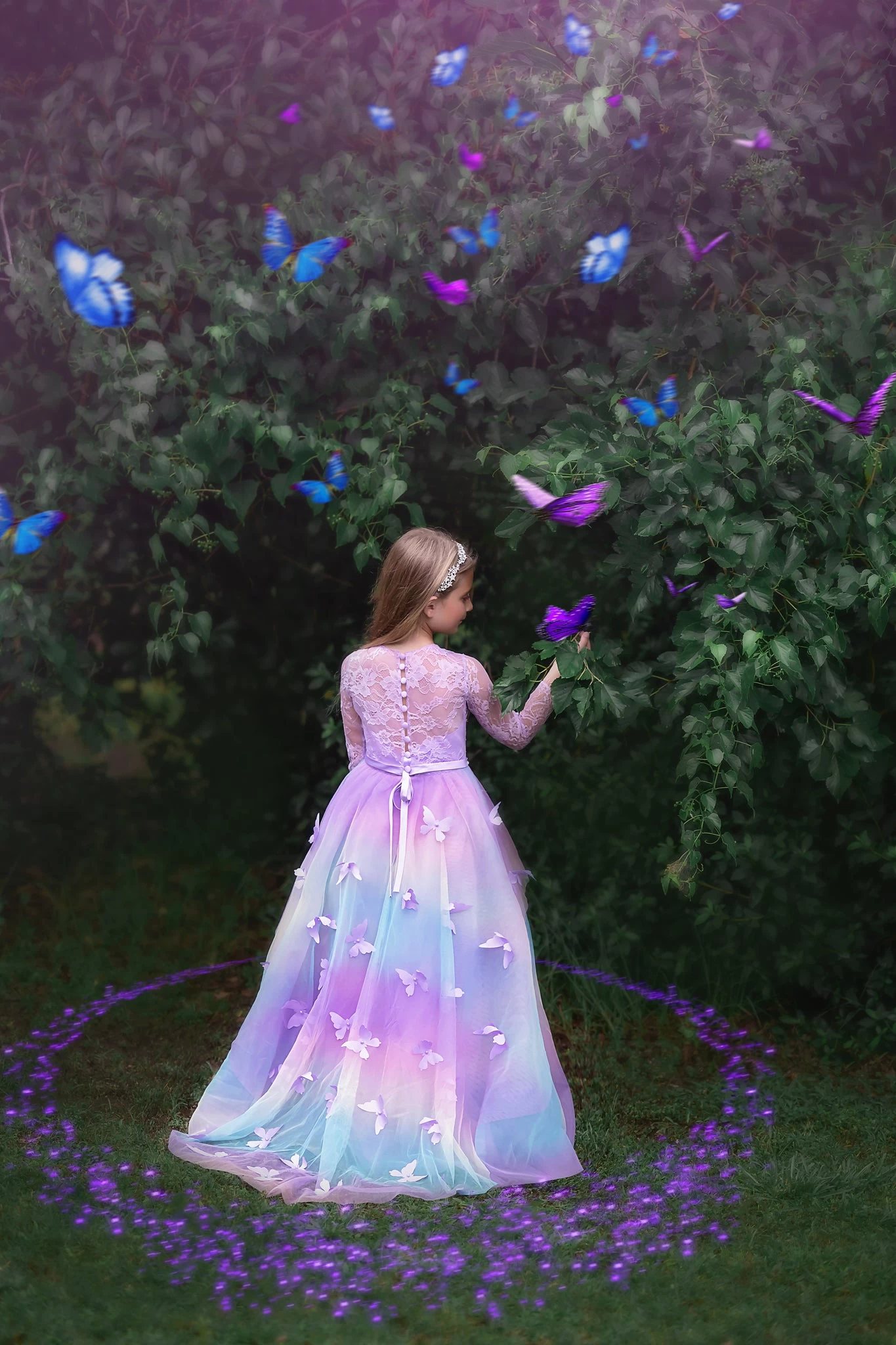 MARIPOSA GOWN WATERCOLORS 4 MARIPOSA GOWN WATERCOLORS - Image 2