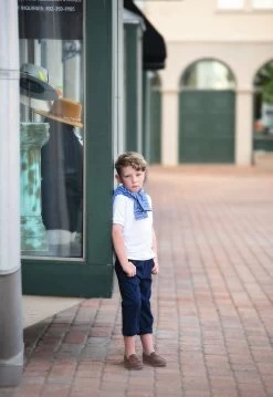 HENRY PANT NAVY -Trish Scully whitepolonavypants